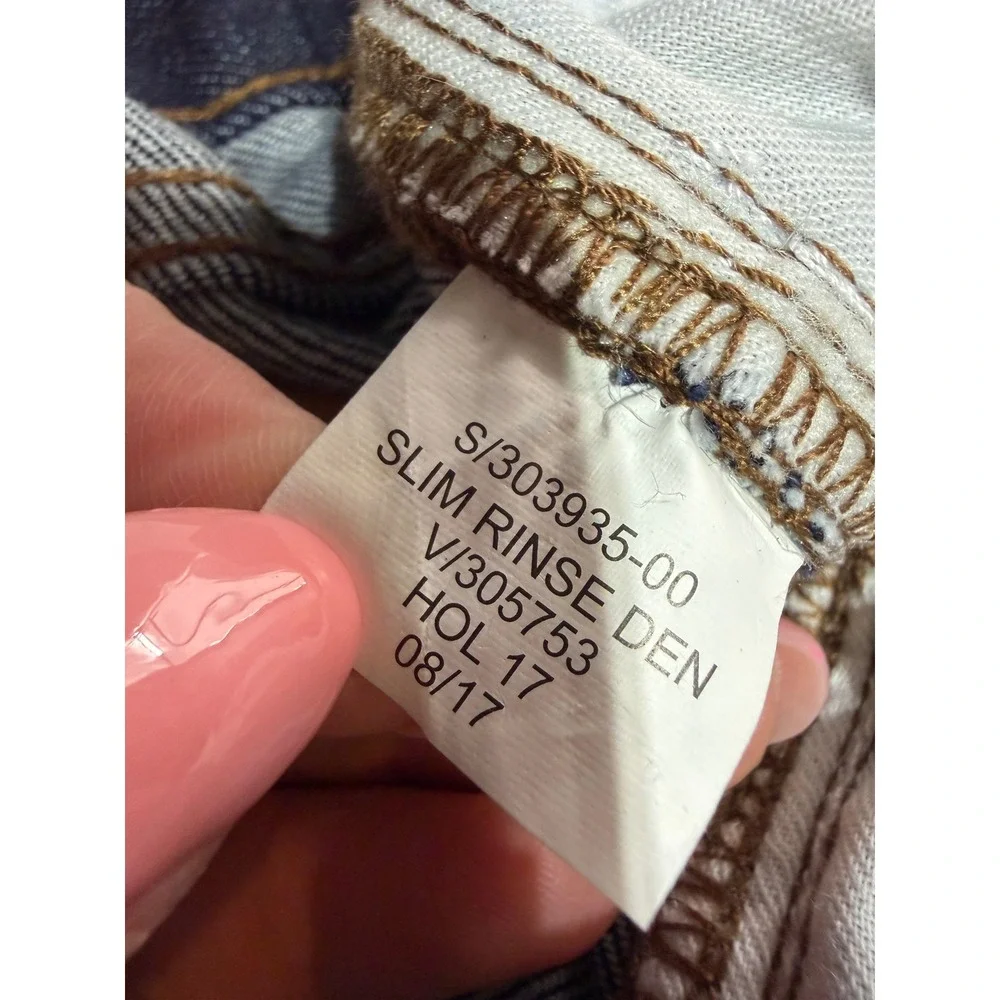 NWT‎ Banana Republic Slim Rinse Denim Mens 35x32 Dark Wash Preppy Minimalist